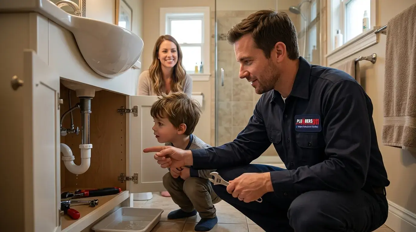 Licensed plumber at work in Minooka, IL